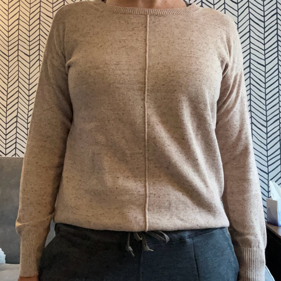 BR Factory heathered oatmeal sweater - Picture 2 of 6